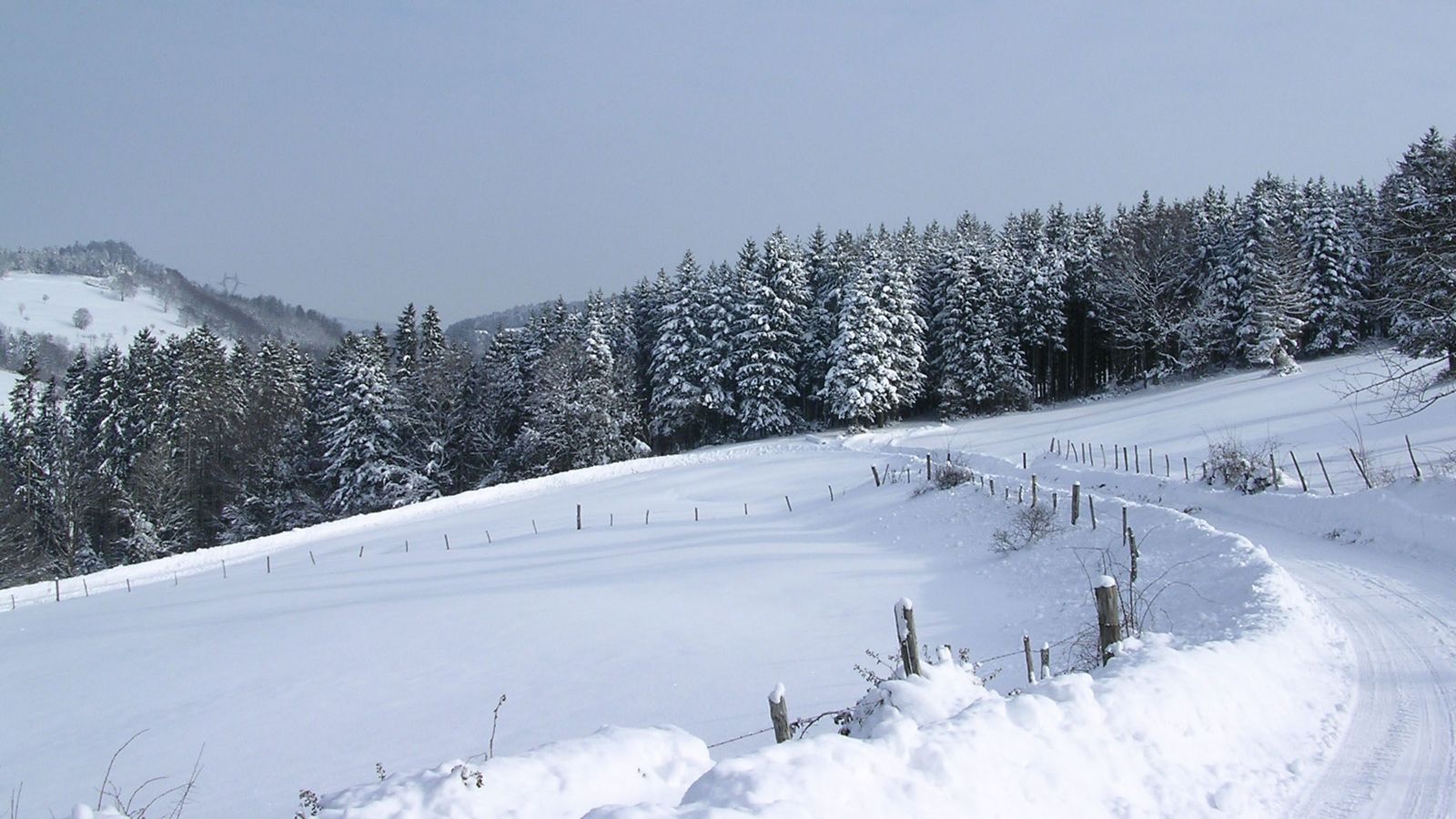 En hiver au dessus du village - Photo Claude Schneider - Copyrigth