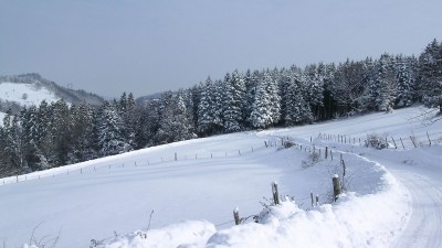 En hiver au dessus du village - Photo Claude Schneider - Copyrigth