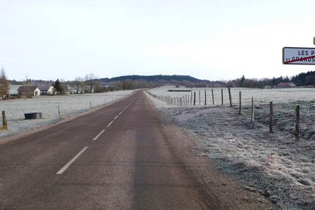 2012 Travaux Elargissement chaussée par Département RD 201 Les Plains Indevillers