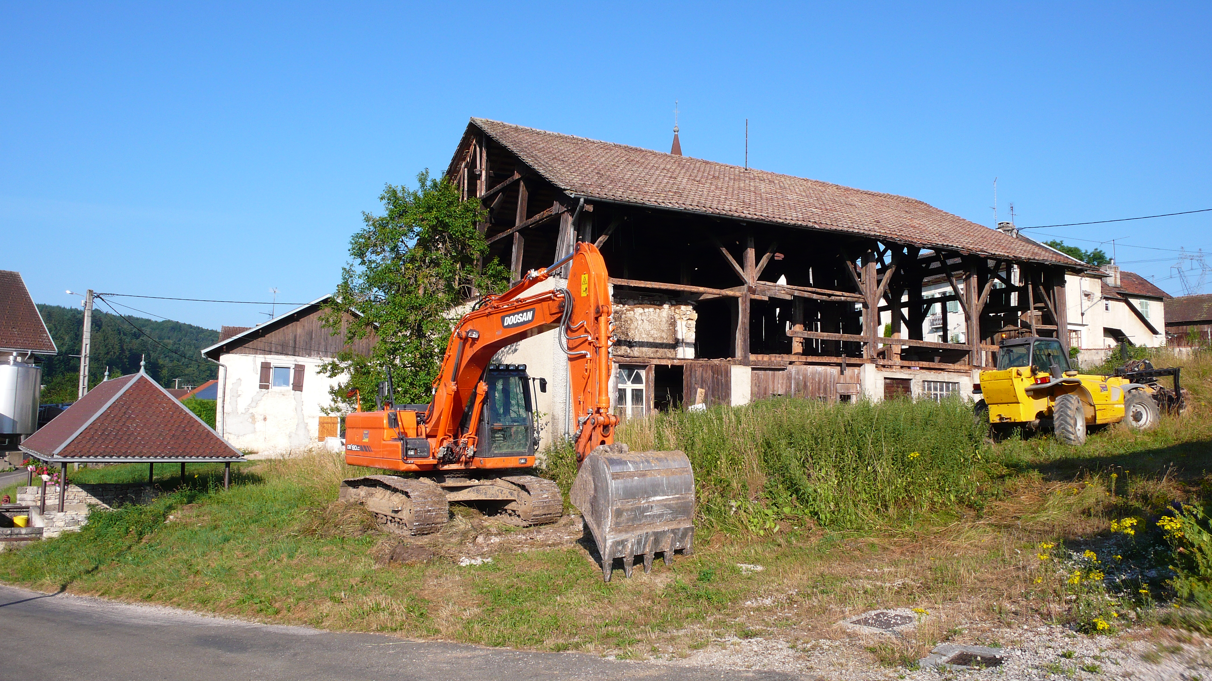 2013 Démolition ex ferme lavoir 1