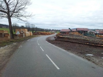 2013 Travaux Déviation de la scierie Brossard par Département RD 201