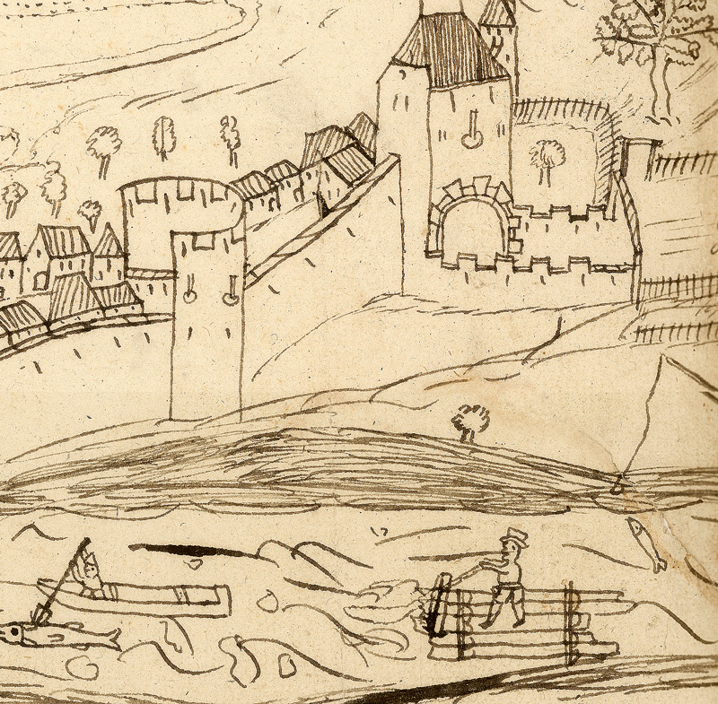 Scène flottage bois r414 k