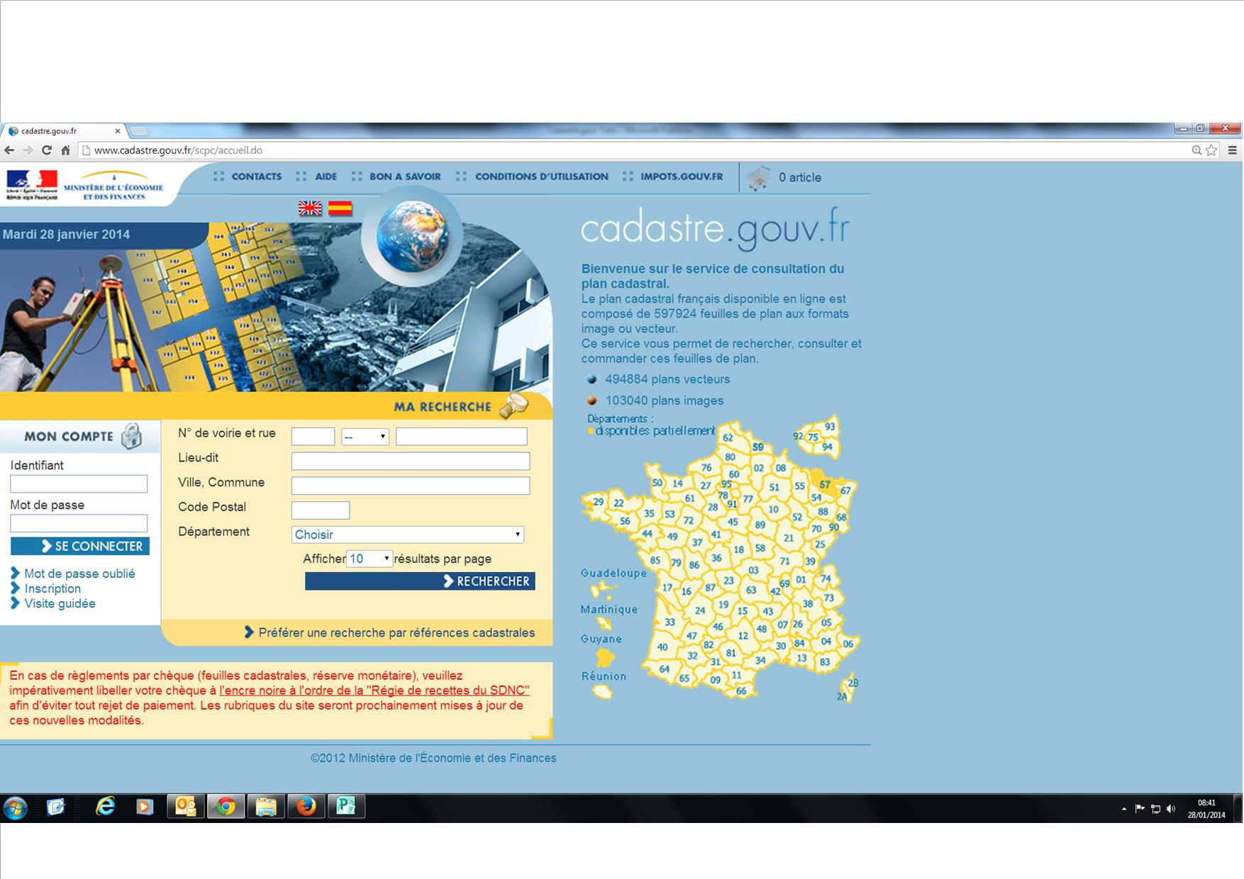 Cadastre.gouv Accueil